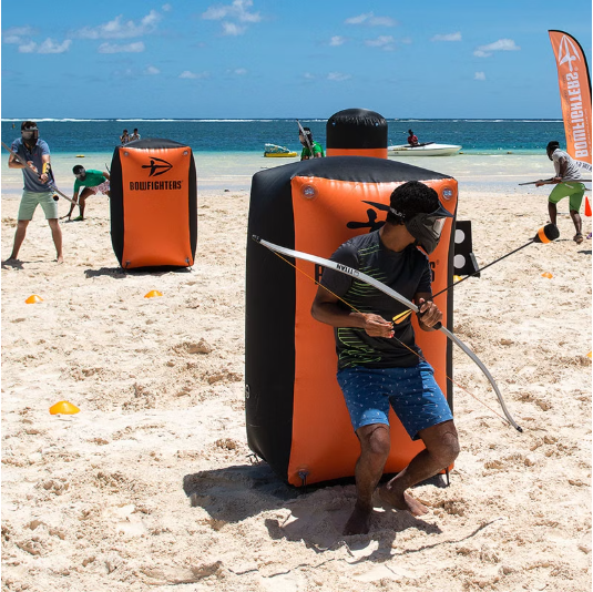 Bowfighters — team activity in Mauritius