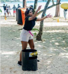 Kanjam Relay — team activity in Mauritius