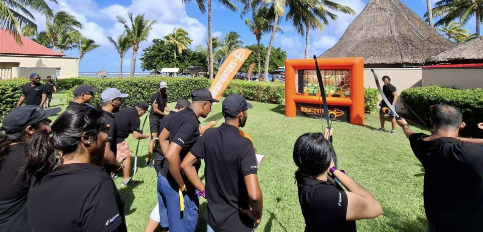 Lucky Shot Archery — team activity in Mauritius
