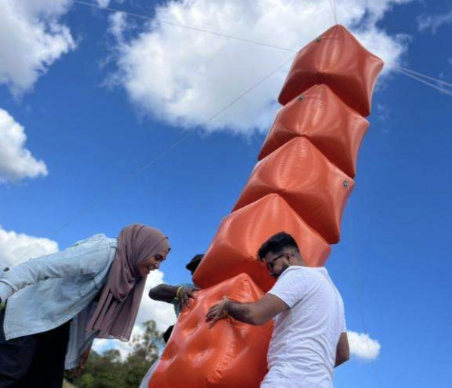 Mega Tower — team activity in Mauritius