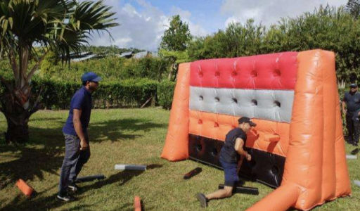 One Punch — team activity in Mauritius