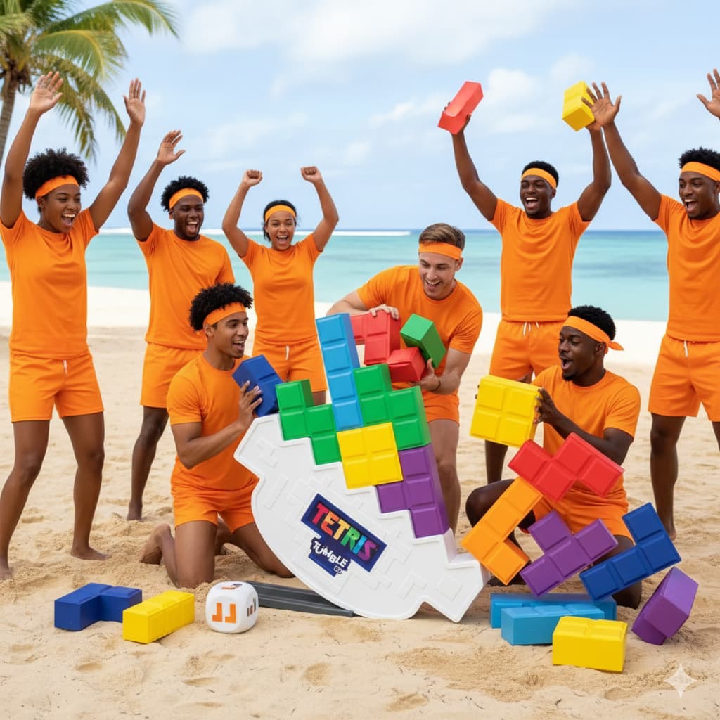 Tetris XL Tumble Game — team activity in Mauritius