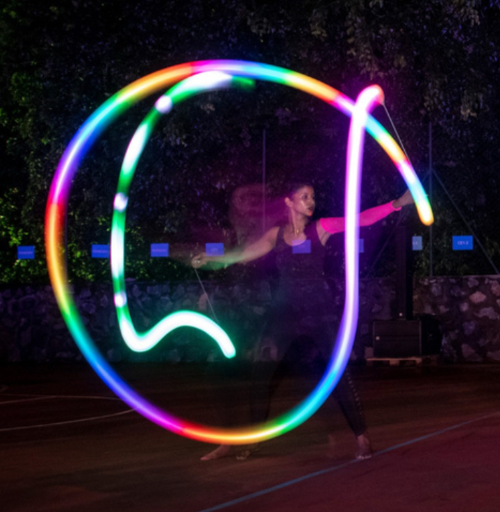 POI Spinning FIre performances — event activity in Mauritius