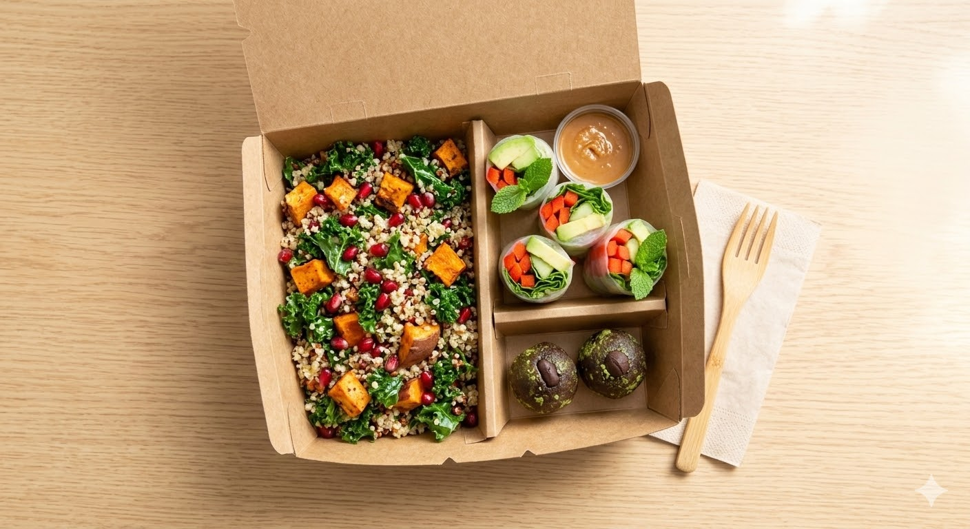Vegetarian & Vegan Lunch Box — event catering service in Mauritius