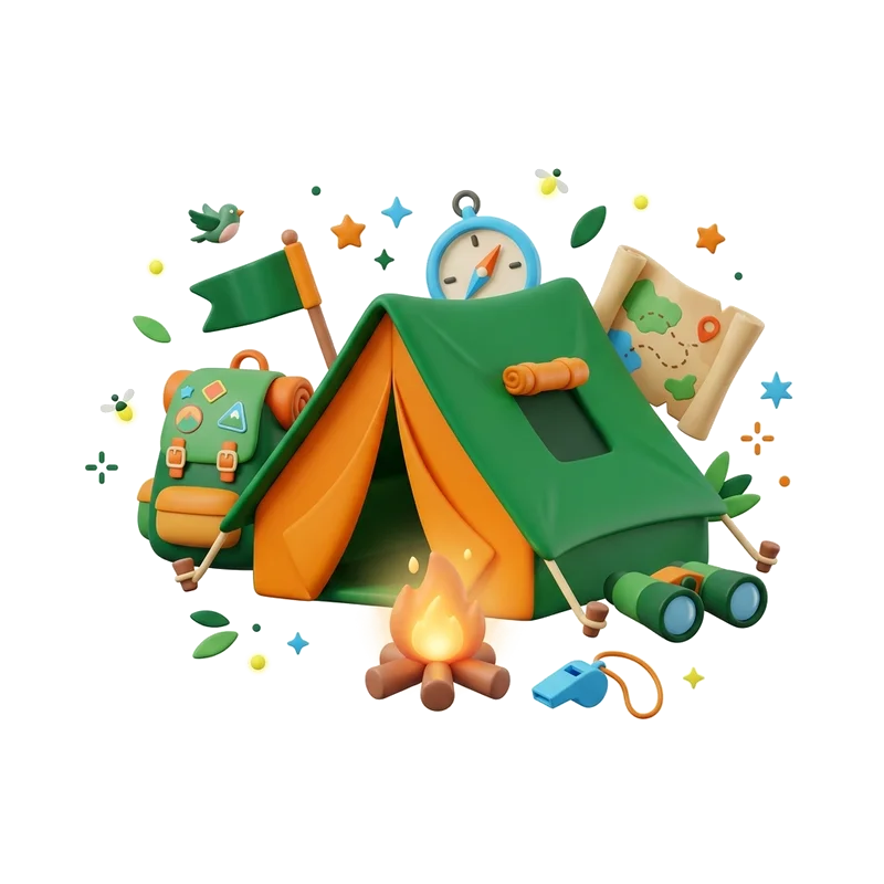 School Camps illustration