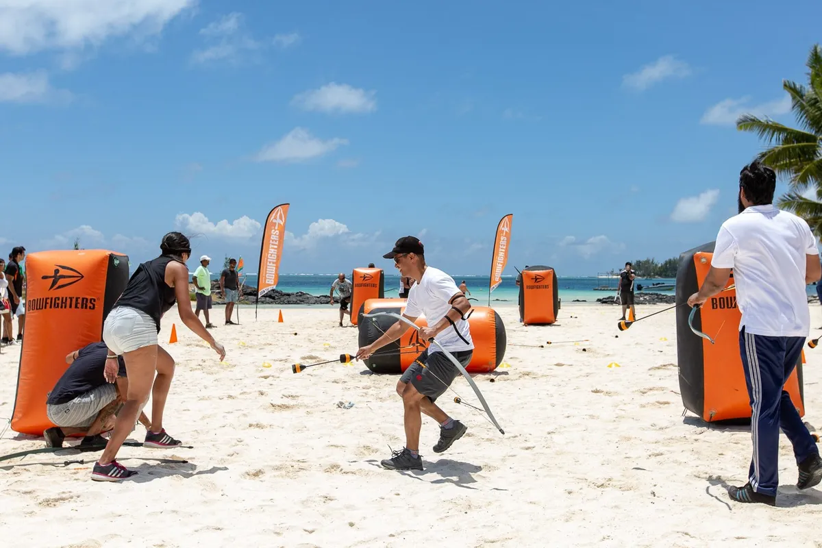 Bowfighters arena on the beach